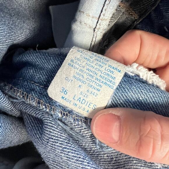 Vintage 1980's Boca Chica 100% cotton indigo denim jeans size 36 - Picture 6 of 7